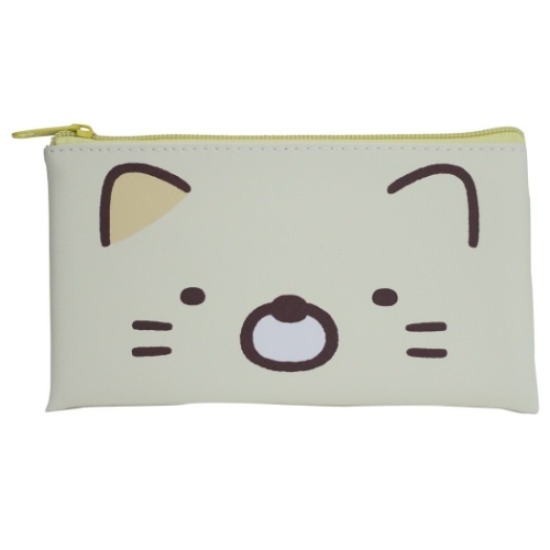 すみっコぐらし 筆箱 フラットポーチ ねこ フェイス サンエックス キャラクター グッズ メール便可の通販はau Pay マーケット シネマコレクション 5400円以上で送料無料