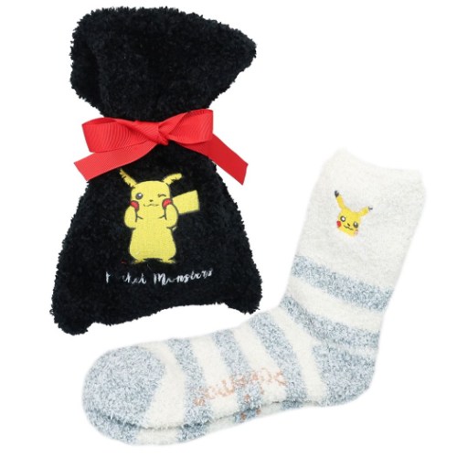 ポケットモンスター 靴下 ギフト もこもこ巾着 もこもこソックスセット ピカチュウ ポケモン キャラクター グッズの通販はau Pay マーケット シネマコレクション 5400円以上で送料無料