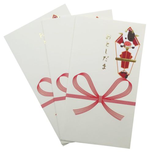 年賀 ポチ袋 3枚セット お年玉袋 21年干支 丑年 熨斗とうし飾り かわいい グッズ メール便可の通販はau Pay マーケット シネマコレクション 5400円以上で送料無料