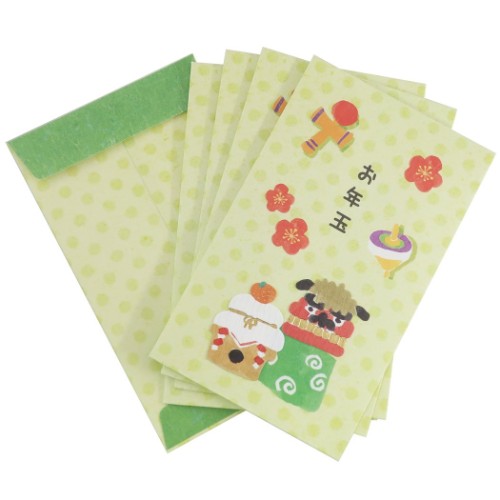 お年玉 ぽち袋 5枚セット ホリナルミ ポチ袋 若葉 年賀 グッズ メール便可の通販はau Pay マーケット シネマコレクション 5400円以上で送料無料