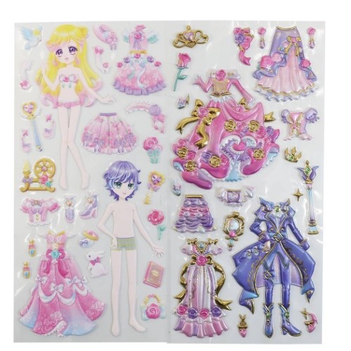 きせかえシール ドレスアップ プリンセスシール 2pセット ディアローズプリンセス シールシート Decoシール グッズ メール便可の通販はau Pay マーケット シネマコレクション 5400円以上で送料無料