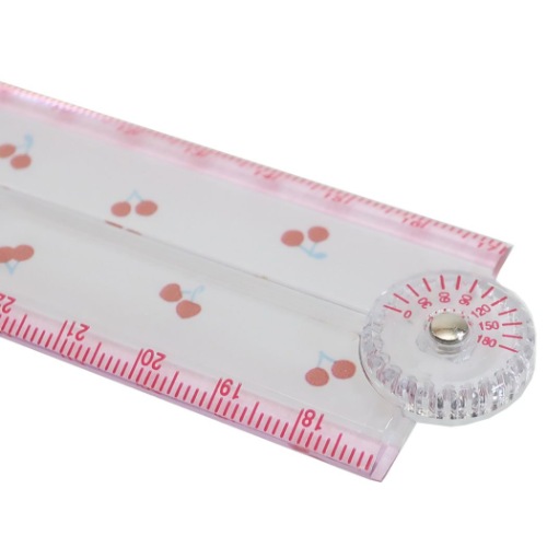 17cm 分度器付き 折りたたみ 定規 ものさし Mon Petite Cherry 女の子向け 小学生 中学生 グッズ メール便可の通販はau Pay マーケット シネマコレクション 5400円以上で送料無料