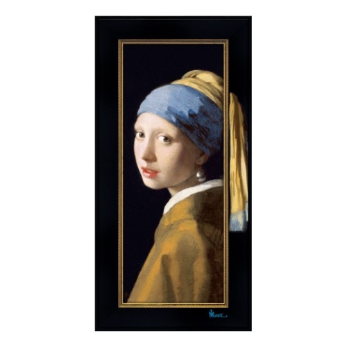 フェルメール ビッグアート 名画 ハイグロスシリーズ 名画 青いターバンの少女 ギフト 額付き インテリア 取寄品