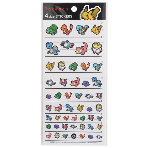 ポケモン アートギャラリーコレクション ステッカー4枚セット ステッカー4枚セット カントー ホウエン ガラル ピカチュウ