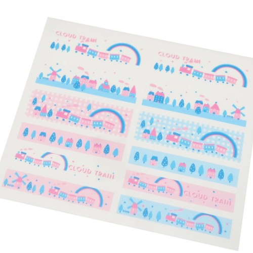 【廃盤】シモジマ　ファンシーペーパー柄　包装紙柄　マスキングテープ