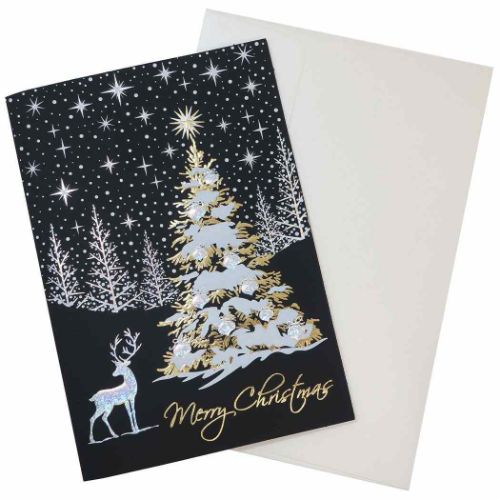 Christmas グリーティングカード イタリア製クリスマスカード ツリー5 Xmasカード グッズ メール便可の通販はau Pay マーケット シネマコレクション 5400円以上で送料無料