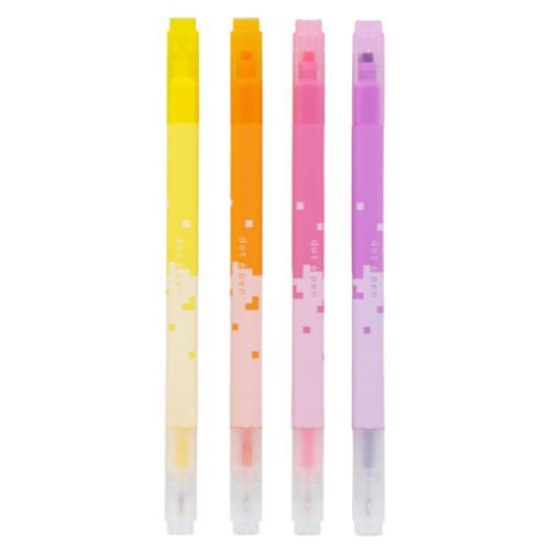 マーカーペン 四角マーカー dot e pen ドット エ ペン 4本セット