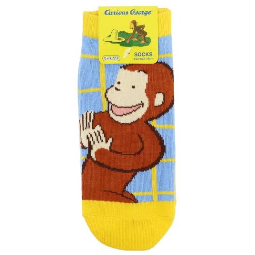 おさるのジョージ 女性用靴下 レディースソックス クラシック チェック 絵本キャラクター グッズ メール便可の通販はau Pay マーケット シネマコレクション 5400円以上で送料無料