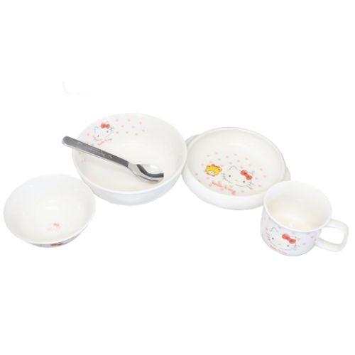 ハローキティ 食器セット こども食器ギフトセット ピンクハート