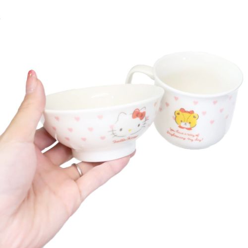 ハローキティ 食器セット こども食器ギフトセット ピンクハート