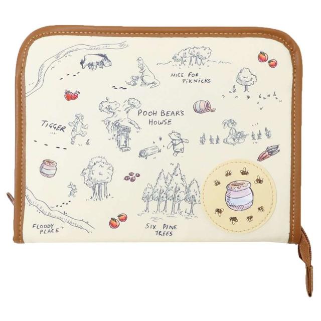くまのプーさん 母子手帳ケース ファスナージャバラマルチケース