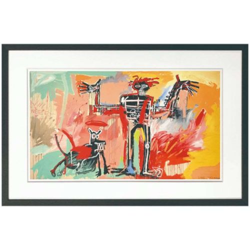 ジャン-ミシェル バスキア アートポスター Jean-Michel Basquiat Boy and Dog in a Johnnypump1982 ギフト インテリア 取寄品