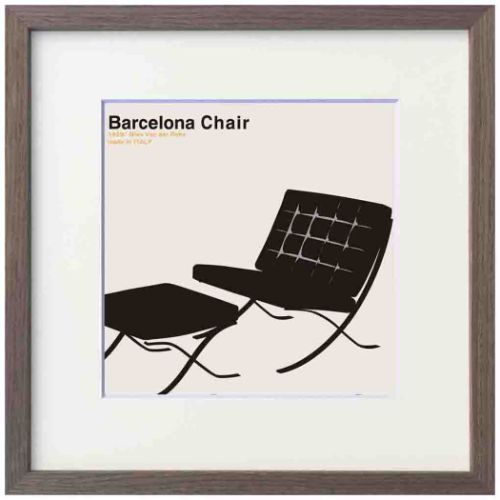 安川敏明 アートポスター Toshiaki Yasukawa Barcelona Chair ギフト インテリア 取寄品の通販は 5,551円