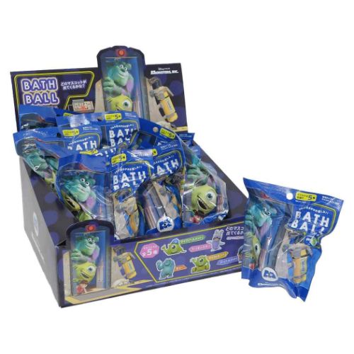 モンスターズインク 入浴剤 マスコットが飛び出るバスボール 24個入セット ディズニー キャラクター グッズ