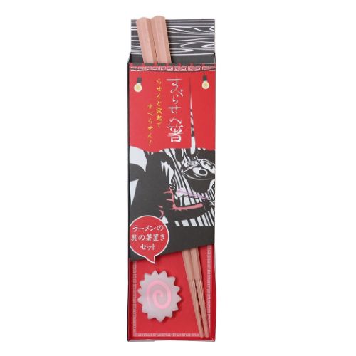 おはし＆箸置き すべらせん箸とラーメンの具の箸置きセット ナルト