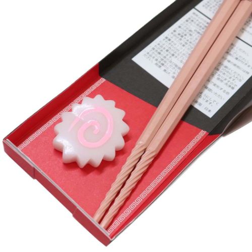 おはし＆箸置き すべらせん箸とラーメンの具の箸置きセット ナルト