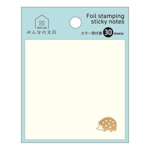 みんなの文具 付箋 カラー箔ふせん はりねずみ 事務用品 グッズ メール便可