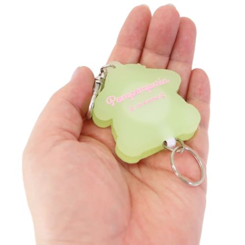 サンリオ ポムポムプリン リール付きキーホルダー sanrio ポムポムプリン フェイス形リールキーホルダー