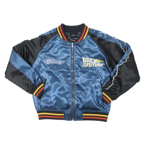 バックトゥザフューチャー アウター スカジャン L タイムブルー 映画