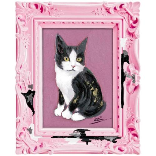 動物画 オイル ペイント アート ペンキ デコフレーム シリーズ ウェルカム キャット ギフト 額付き インテリア 取寄品の通販は 5,359円
