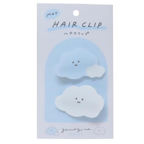 ヘアアクセ マットヘアクリップ ジューシーなくも かわいい グッズ メール便可
