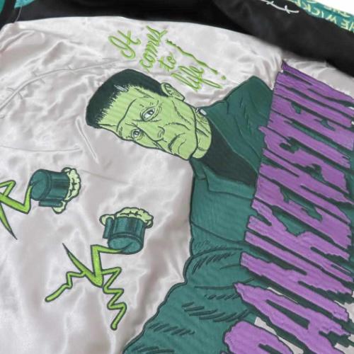 フランケンシュタイン スカジャン アウター ホラーテラー キャラクター グッズ フランケンシュタイン スカジャン アウター ホラーテラー キャラクター