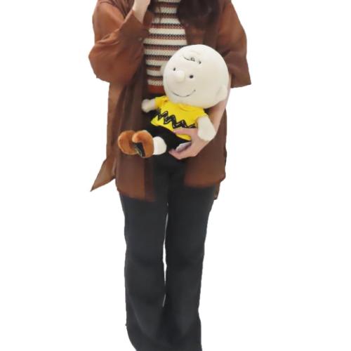 スヌーピー ぬいぐるみ プラッシュドールM 75th レトロ チャーリー
