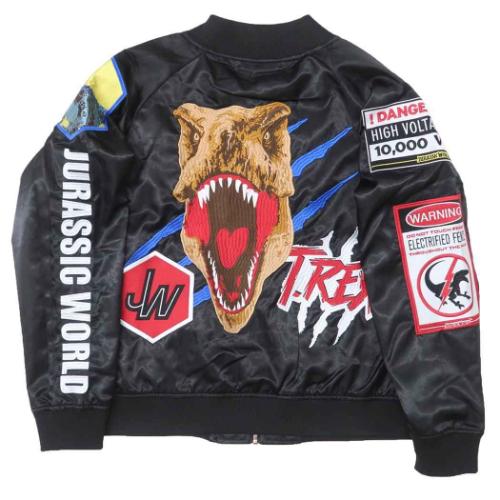 ジュラシックワールド スカジャン アウター ダイナソーフェイス 恐竜 映画キャラクター グッズ