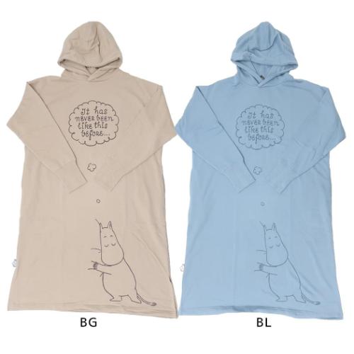 ムーミン フーディー リラックスパーカーワンピ トリオ 北欧 キャラクター グッズ