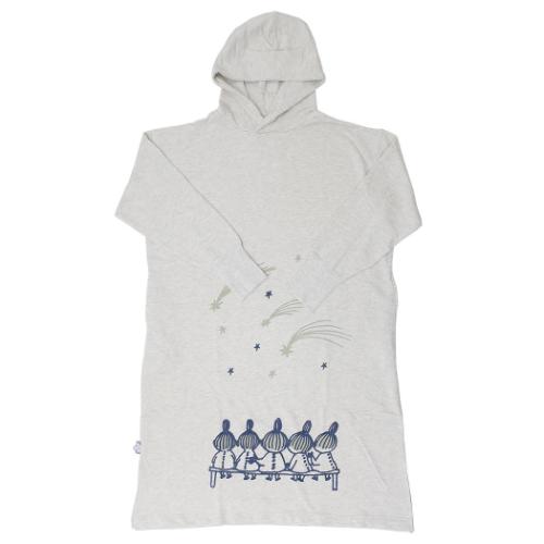 ムーミン フーディー リラックスパーカーワンピ 姉妹 北欧 キャラクター グッズ ムーミン フーディー リラックスパーカーワンピ 姉妹 北欧