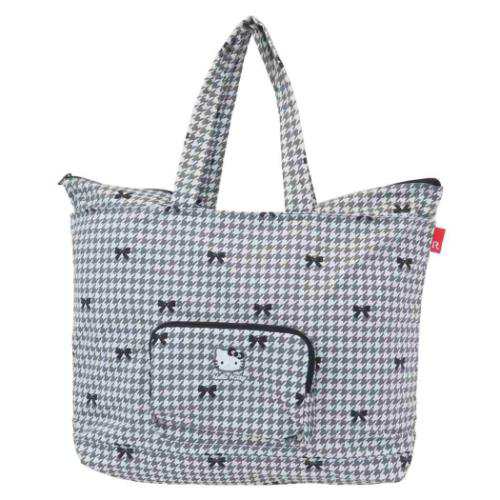 ハローキティ ボストンバッグ IP GRD GRANDE パッカブルバッグ houndstooth サンリオ キャラクター グッズの通販はボストンバッグ