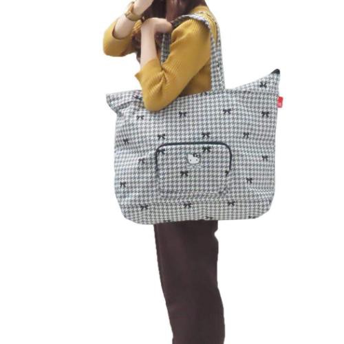 ハローキティ ボストンバッグ IP GRD GRANDE パッカブルバッグ houndstooth サンリオ キャラクター グッズの通販は
