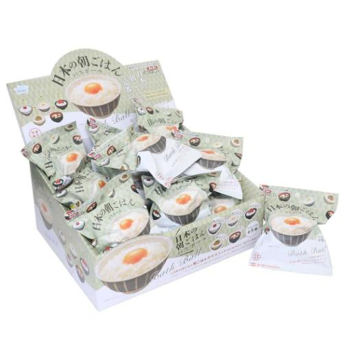写実食品シリーズ 入浴剤 日本の朝ごはんバスボール 24個入セット おもしろ雑貨 グッズ