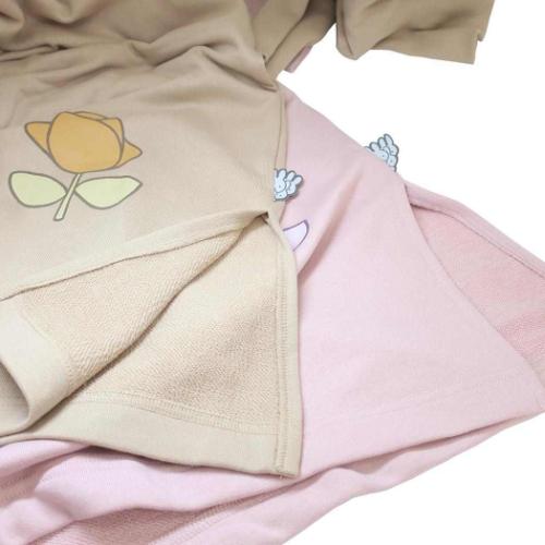 ミッフィー フーディー リラックスパーカーワンピ フラワー ディック