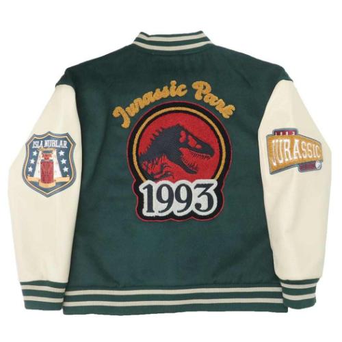 ジュラシックワールド アウター レディース スタジャン ジュラシックグリーン L 恐竜 映画キャラクター グッズ