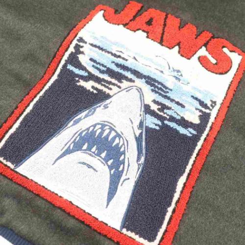 ジョーズ アウター レディース スタジャン ブルーバックシャーク L