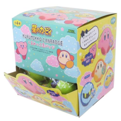 星のカービィ マスコット くるみっこ缶バッジ 全4種 30個入セット キャラクター グッズ