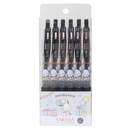 ポチャッコ ボールペン SARASAボールペン6本セット サラサクリップ サンリオ キャラクター グッズ メール便可