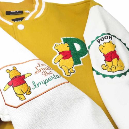 くまのプーさん アウター レディース スタジャン マイルドハニー L ディズニー キャラクター グッズ くまのプーさん アウター レディース スタジャン マイルドハニー L