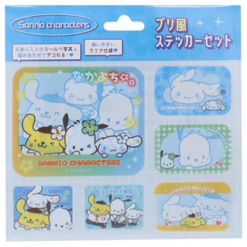 サンリオキャラクターズ シールシート プリ風ステッカーセット