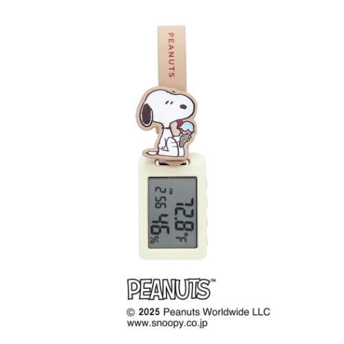 スヌーピー デジタル時計 温湿度ウォッチ BE ピーナッツ キャラクター