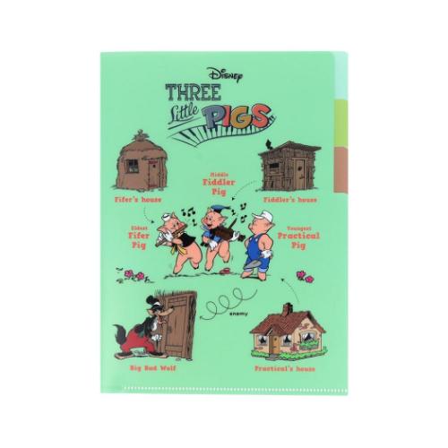 三匹の子ぶた ポケットファイル クリアファイルA5 3P DC相関図