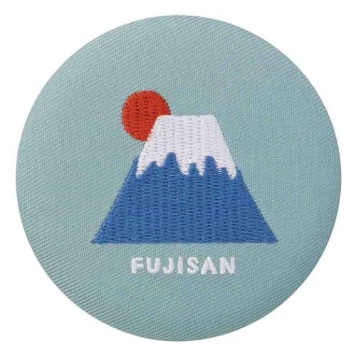 おみやげニッポン 手鏡 刺繍ミラー 富士山 かわいい グッズ メール便可
