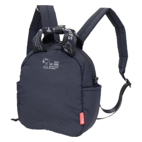 スヌーピー リュック IP.CeoPadded.Peanuts-0S ミニリュック2WAY m-black ピーナッツ キャラクター グッズ