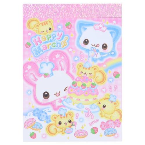 平成ファンシー メモ帳 ミニミニメモ Happy March かわいい グッズ