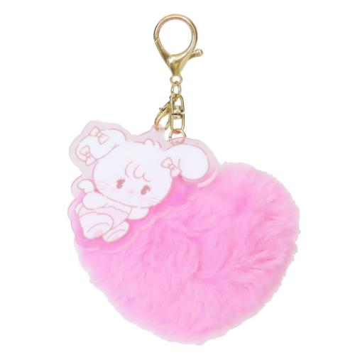 mikko illustrations キーリング ふわふわキーホルダー キャミ