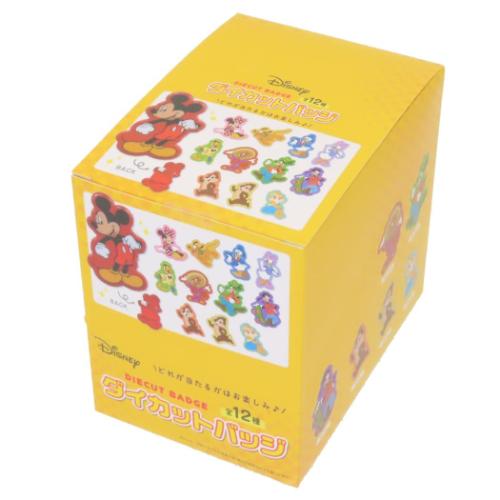 ディズニーキャラクター キャラバッジ ダイカットバッジ 全12種 12個入セット ディズニー キャラクター グッズ