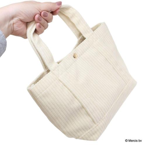 ミッフィー ランチバッグ MIFFY CORDUROY トートバッグ アイボリー 