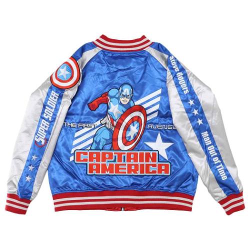 キャプテンアメリカ アウター スカジャン 3L トリプルスター MARVEL キャラクター グッズ