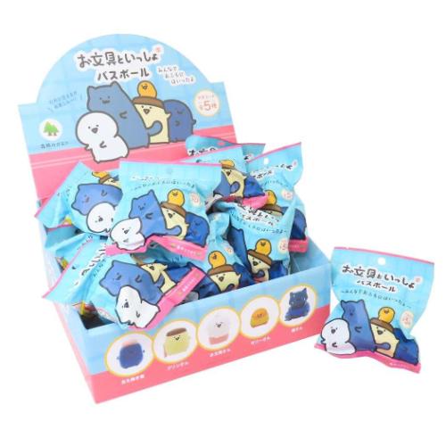お文具といっしょ 入浴剤 バスボール 24個入セット みんなでおふろにはいったよ キャラクター グッズ